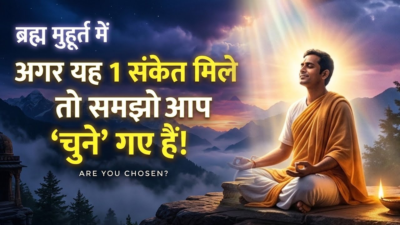 ब्रह्म मुहूर्त में अगर यह 1 संकेत मिले तो समझो आप 'चुने' गए हैं!ARE YOU CHOSEN? Sarvavyapi Chetna 