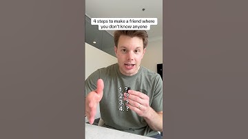 4 steps to make a friend where you don’t know anyone #friends #andrewgodwin