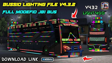 How to Add Lighting Mod For Bussid V4.3.2 / Bus Simulator indonesia 2025 New Light Mod Jb1 Bus