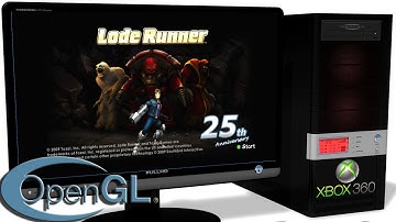Xenia Xbox 360 Emulator - Lode Runner (2009). Ingame. OpenGL api. Test #3