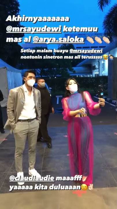 ayu dewi histeris ketemu arya saloka