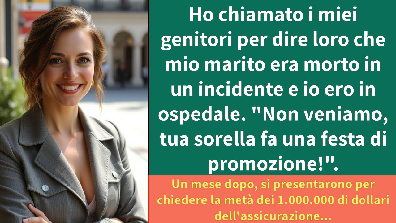 Ho chiamato i miei genitori per dire loro che mio marito era morto in un incidente e io ero in