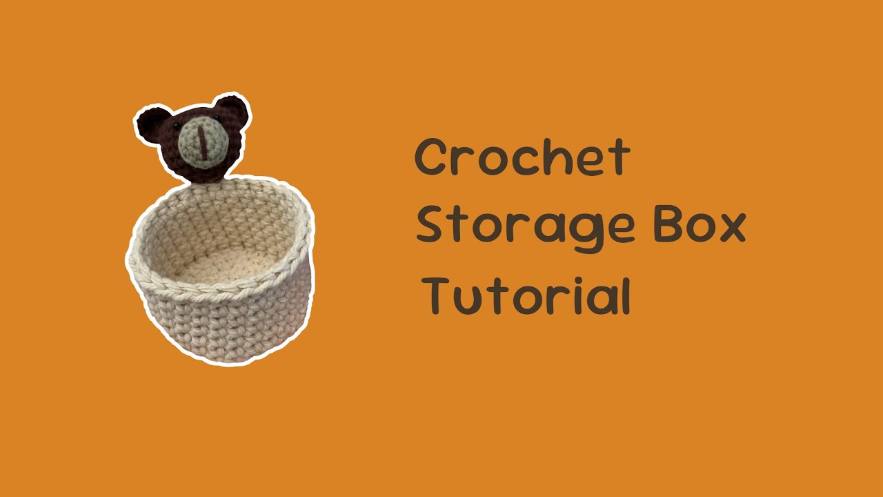 Cozy Crochet Storage Box in 2 mins! ASMR Organizer Hack for Yarn Lovers ...