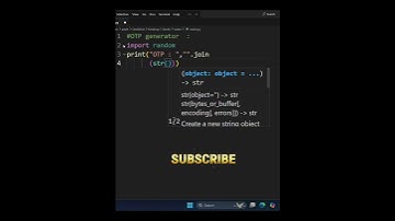 OTP generate in python #shorts #coding #python