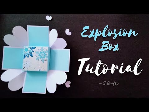 Explosion Box Tutorial | Mini | Handmade | S Crafts | easy explosion box making step by step | Base