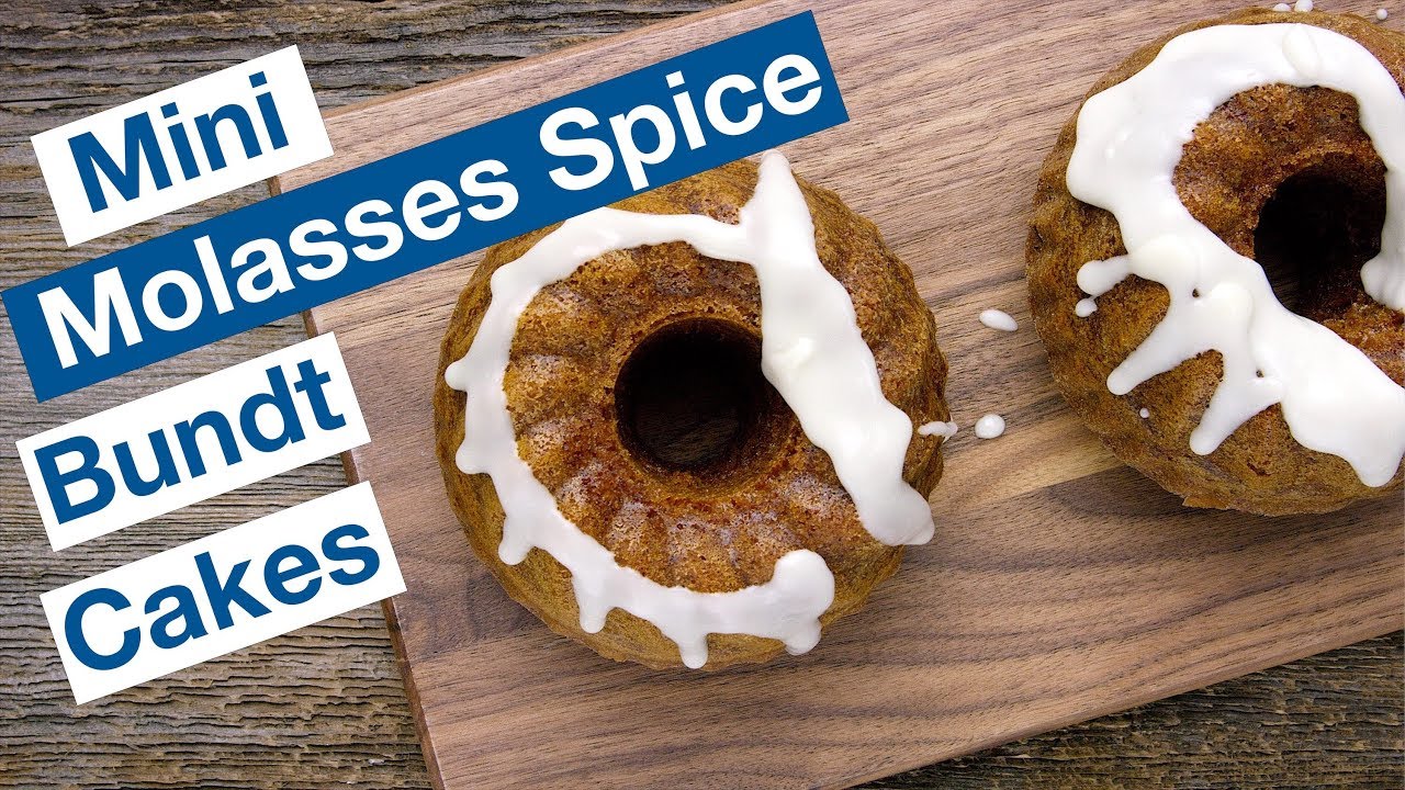 Mini Molasses Spice Bundt Cakes For Two ||  Le Gourmet TV Recipes | Glen And Friends Cooking
