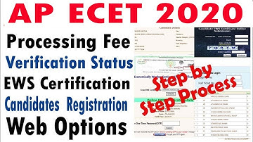 AP ECET 2020 web options step by step process | AP ECET 2020 web option entry