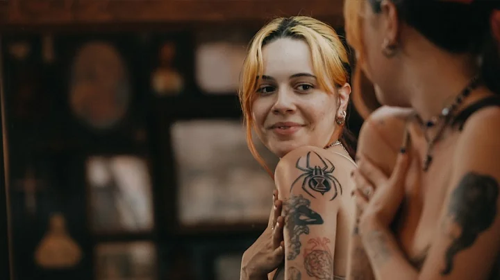 BEA MILLER screams in excitement from her new tatt...