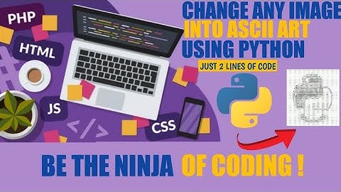 How to convert any image in ASCII art using Python ll Learn Python ll Python project ll Python trick
