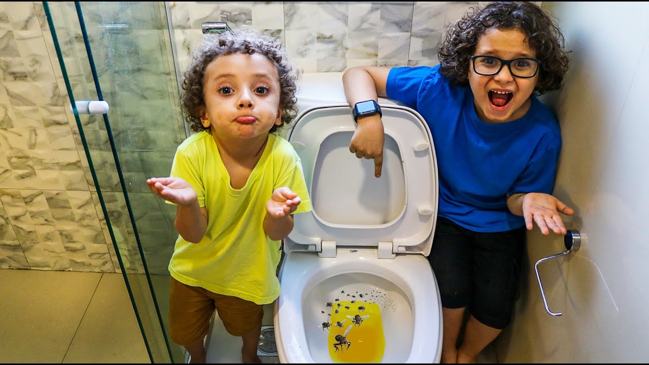 CAIO E CADU ENSINAM REGRAS DE HIGIENE PARA CRIANÇAS