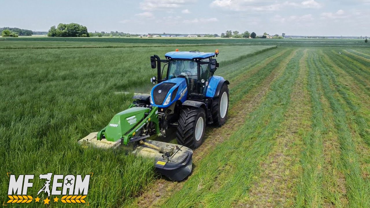 ☆Zbiór Traw 2022 z Nowymi Kosiarkami☆New Holland T7.260 Massey Ferguson 6490☆MF Team