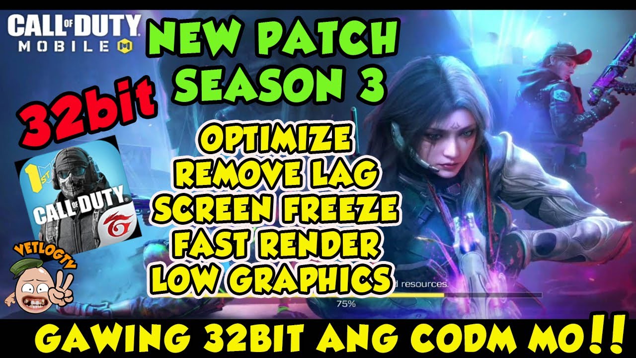 NEW PATCH OPTIMIZE YOUR CODM MAKE 32BIT FOR SMOOTH GAME PLAY - YouTube