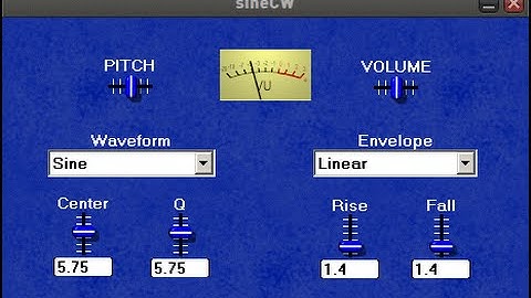 Morse Code Practice Oscillator VST PLUGIN - sineCW