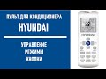 Пульт для кондиционера Hyundai. Инструкция, обозначения, кнопки управления