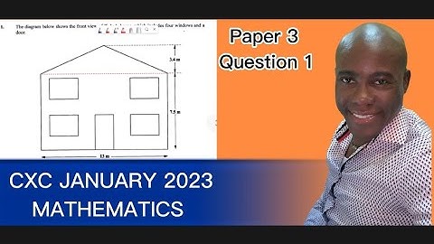 CXC |CSEC|January 2023 Maths Paper 3 Question 1#dellymathsconcepts #cxcmaths