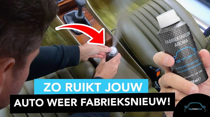 Zo ruikt jouw auto weer fabrieksnieuw!!! - Stipt Polish Point