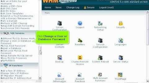 How to manage MySQL user passwords in WHM - WHM Service Tutorials