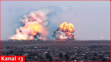 Ukrainian drones pound Russian drone facilities, ammunition depot, cause fires at oil terminal