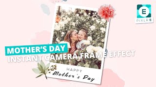 Create a mothers day instant camera frame effect in Pixlr E screenshot 5