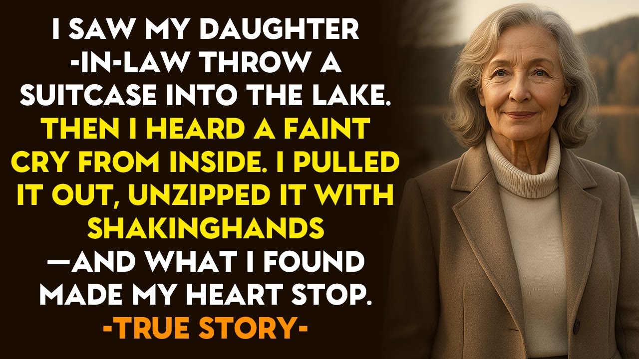 HER STORY FROM OREGON 👵💔 I Saw My Daughter-in-Law Throw a Suitcase Into the Lake — Then Heard It Cry