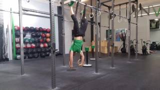 Ring HSPU Negatives | CrossFit Invictus Gymnastics