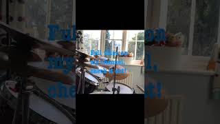 Viva la vida drum cover - instrumental only. Full video on channel! #shorts