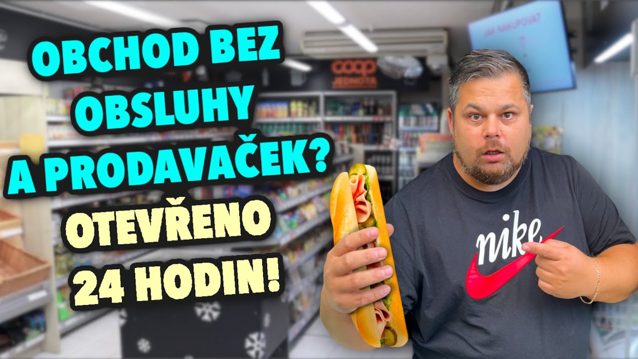 Ve dvě ráno v obchodě bez OBSLUHY A PRODAVAČEK? Otevřeno 24 hodin!