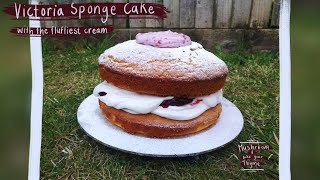 Victoria sponge cake with coconut whipped cream-vegan jimmy neutron