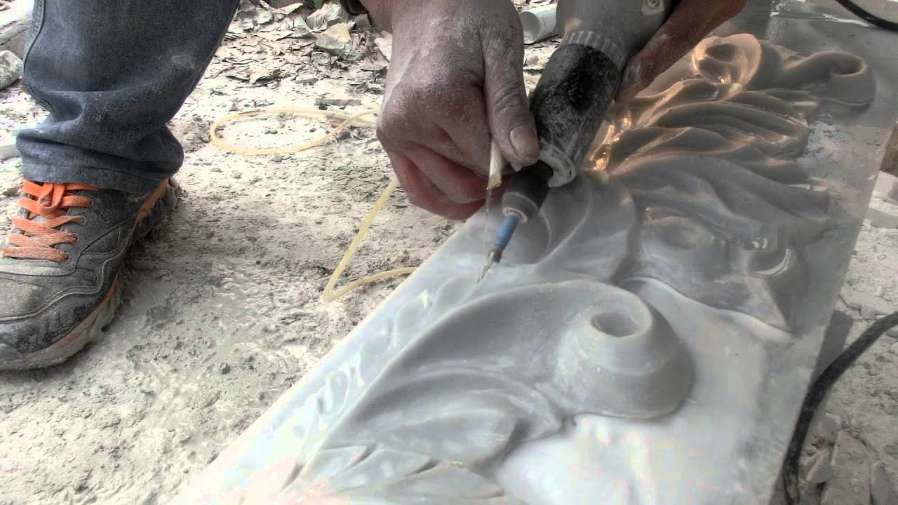 How to Carve Marble Fireplace Mantel YouTube