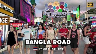 [4K] 🇹🇭 Explore Bangla Road, Patong on a walking tour the summer of April 2024 in Phuket, Thailand
