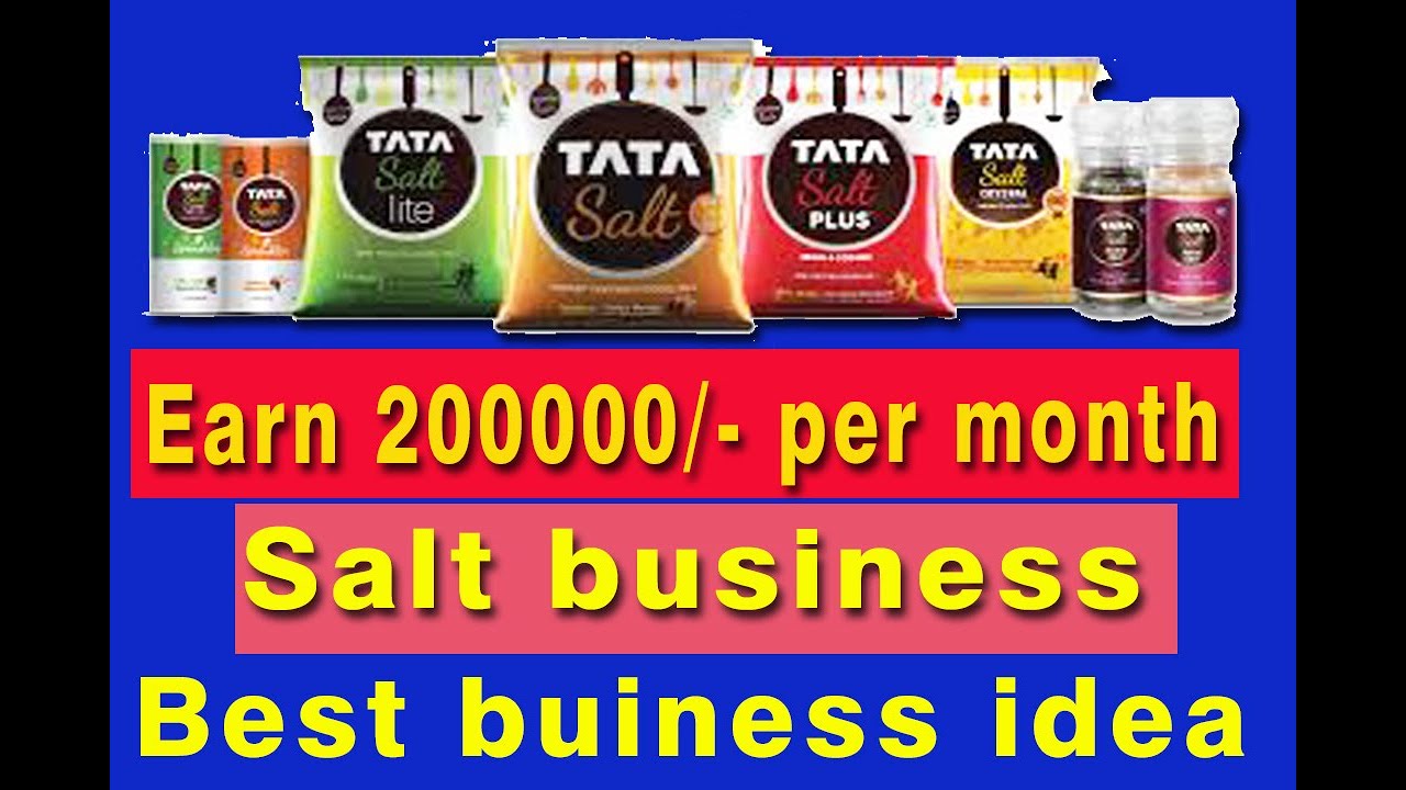 Earn 2lack /month by salt business how to start salt business YouTube