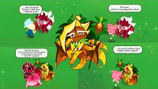 Ananas Dragon and Pitaya Dragon Interactions I Cookie Run: Kingdom