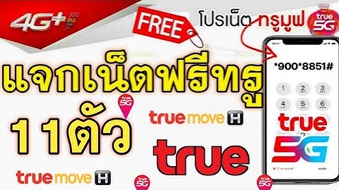 ใหม่ล่าสุด! รหัสเน็ตฟรีทรู 2025 | 11ตัว เน็ตแรงเต็ม สปีด 30 วัน สมัครได้ทุกซิมของทรูมูฟ
