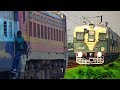 local train vs Express train  in the railway track|15048/Purvanchal Express| Bandel Naihati Local