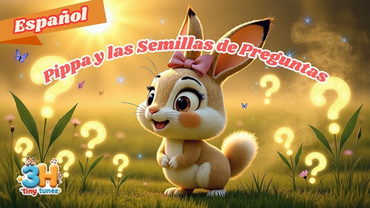 Pippa y las Semillas de Preguntas 🌱🐰 | Canción de Curiosidad para Niños | 3H Tiny Tunes