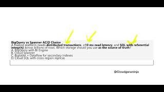 GCP Professional Cloud Database Engineer