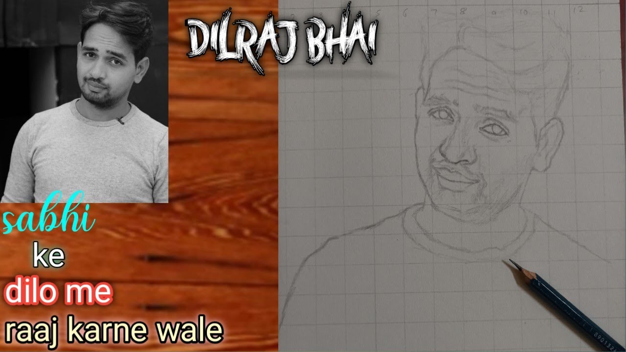 Mr Indian hacker | dilraj bhai | outline drawing 