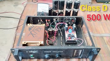 เพาเวอร์แอมป์ขยายเสียง( เปลี่ยนเป็นวงจรคลาสดีง่ายๆ)เสียงดีมากคับ