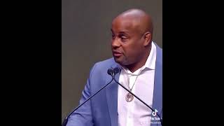 Daniel Cormier emotional at his hall of fame induction talking about his parents and daughter