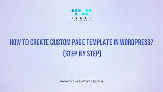Create Custom Page Template in WordPress