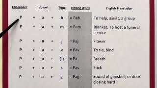 Hmong Tones - Understanding the differences