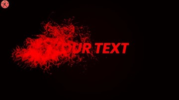 How To Make Smoke Text Reveal Animation Intro In Kinemaster || Name intro | kinemaster video editing