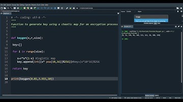 How to generate a secret key with chaos for encryption? Part 2 || Code in Python || Logistic map