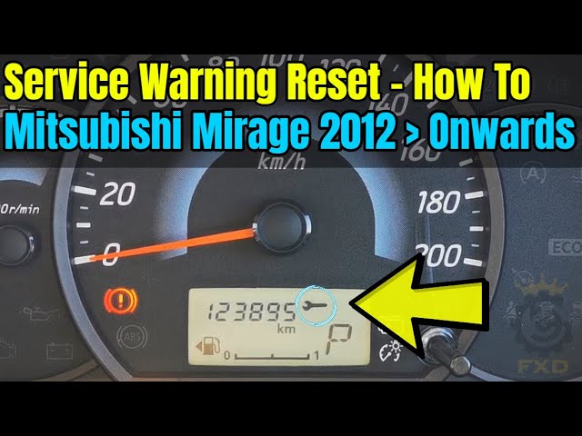 Himlen lige ud stimulere Mitsubishi Mirage 2014 Service Warning Reset - How To - YouTube