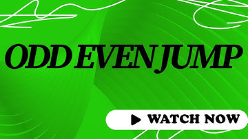 Odd Even Jump || Leetcode || Asked in Google Interview || Improved code