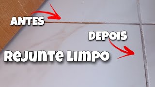 COMO LIMPAR E DESENCARDIR  REJUNTE COM APENAS VINAGRE DE ÁLCOOL