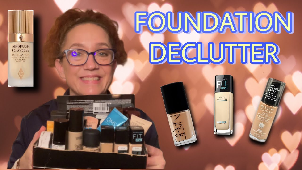 DECLUTTERING MY FOUNDATION COLLECTION! I SERIOUSLY NEED A NO BUY! YouTube