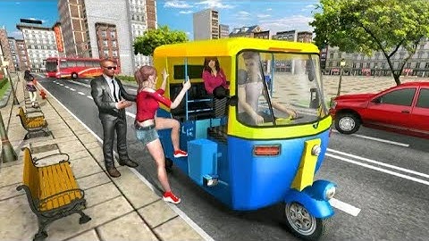 Modern Tuk Tuk Auto Rickshaw : Free Driving Game  Android gameplay