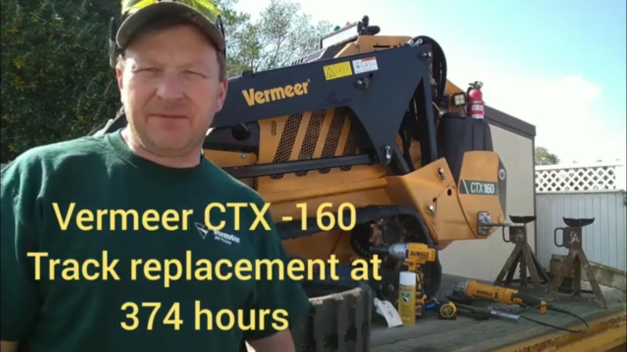 Vermeer CTX -160 getting tracks replaced after 347Hrs. of use ⚙️(total ...