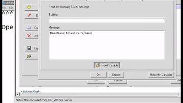 Adding Variable to An Alert for email
